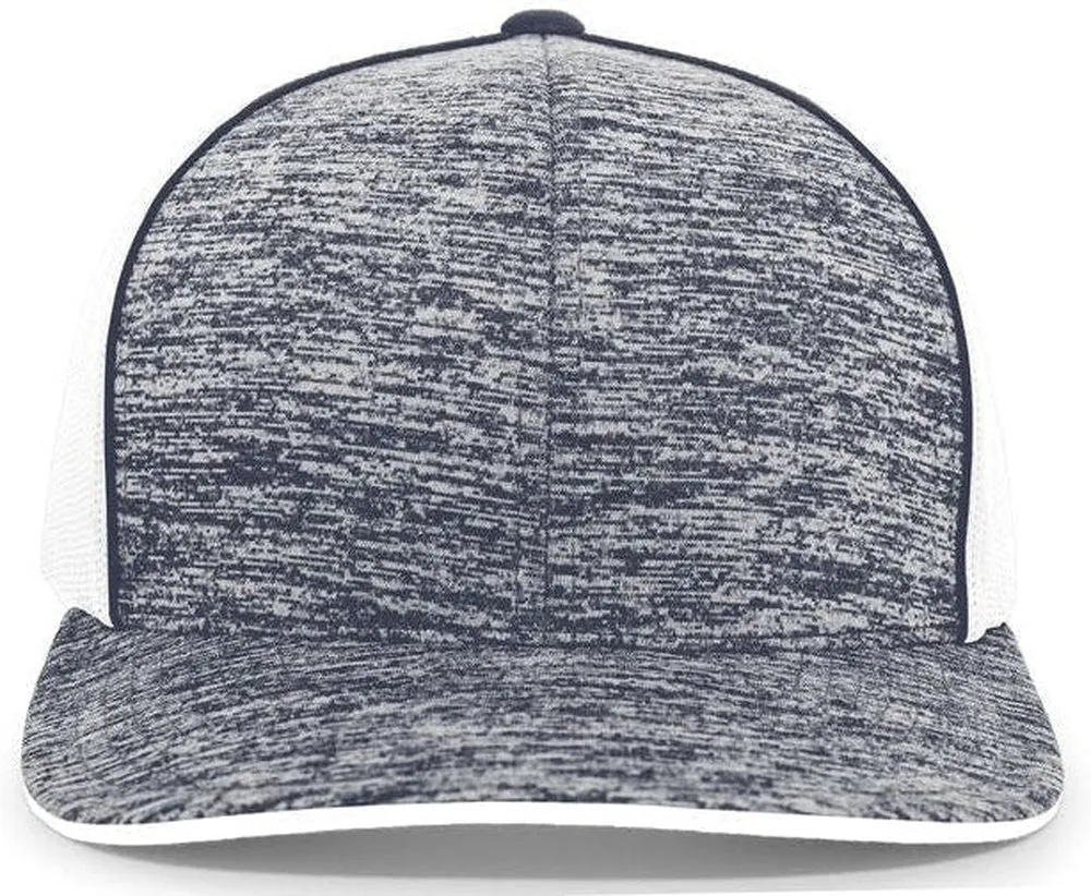 Pacific Headwear Aggressive Heather Trucker Snapback Cap