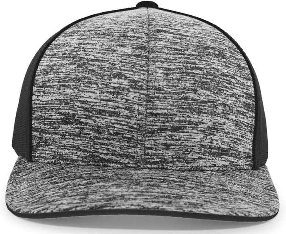 Pacific Headwear Aggressive Heather Trucker Snapback Cap