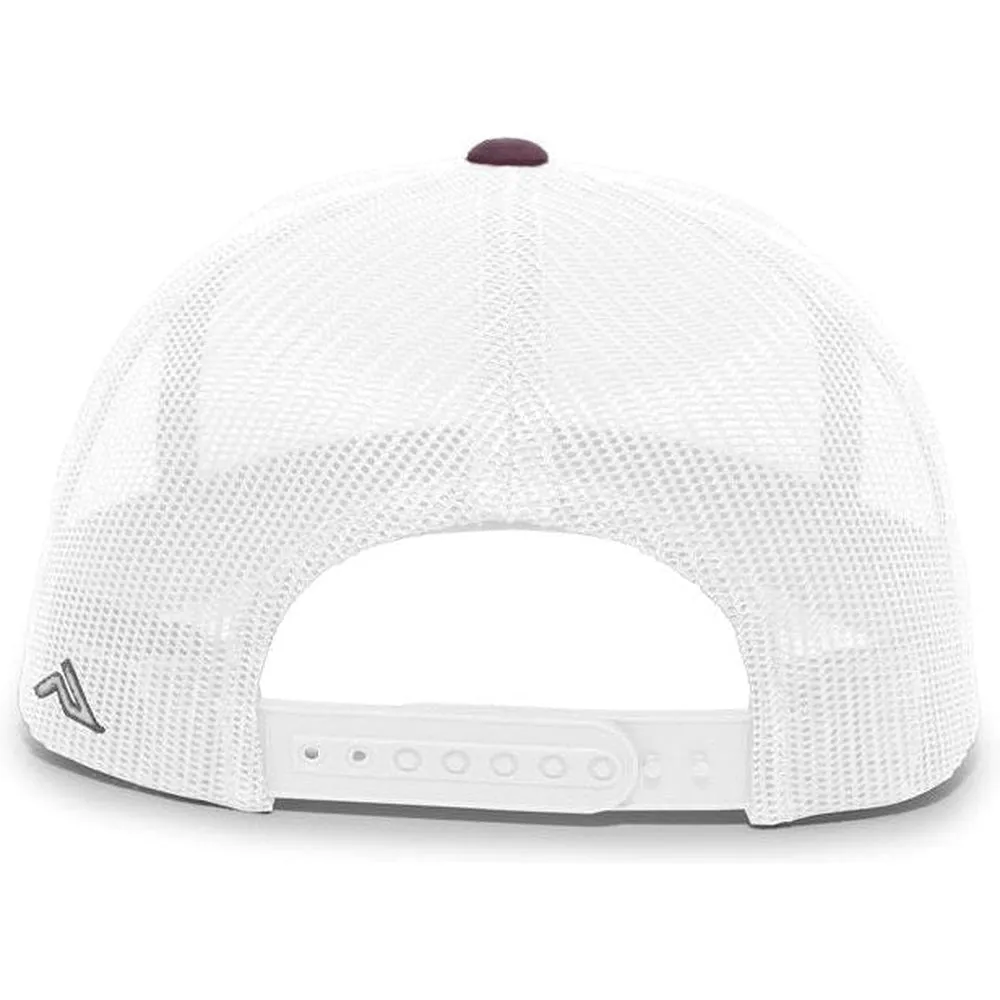 Pacific Headwear Aggressive Heather Trucker Snapback Cap