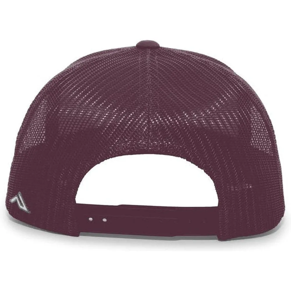 Pacific Headwear Aggressive Heather Trucker Snapback Cap