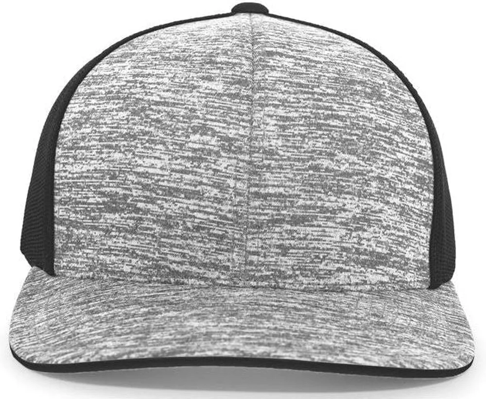 Pacific Headwear Aggressive Heather Trucker Snapback Cap