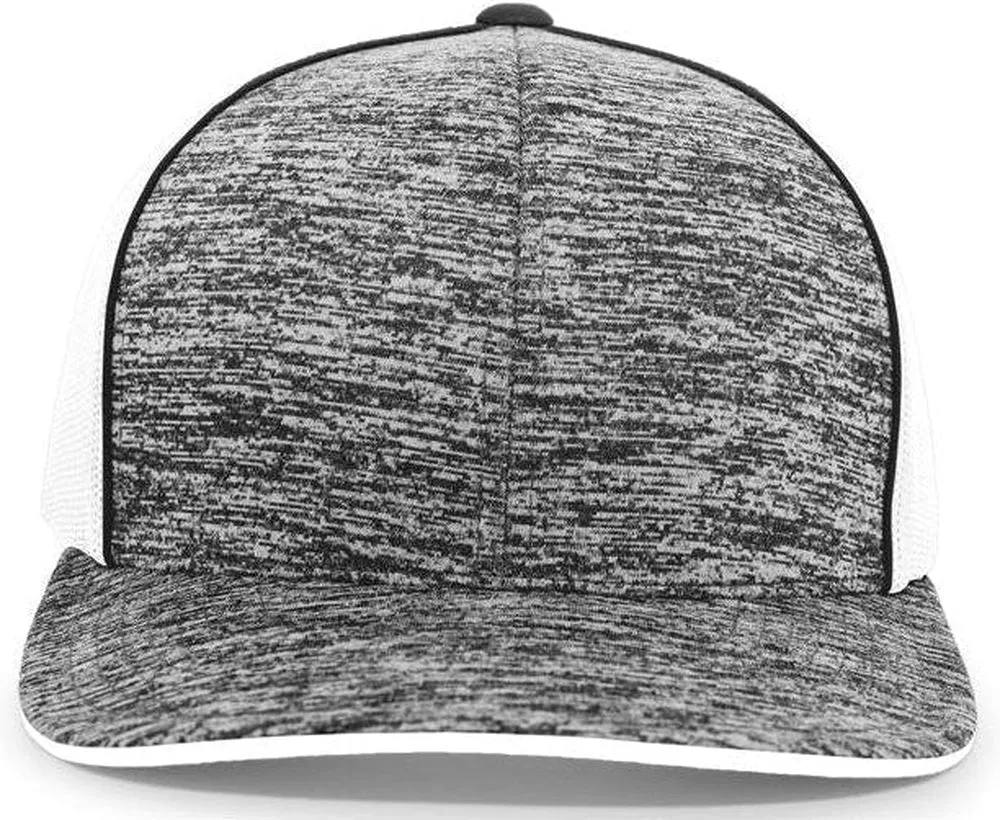 Pacific Headwear Aggressive Heather Trucker Snapback Cap