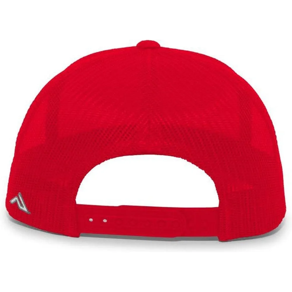 Pacific Headwear Aggressive Heather Trucker Snapback Cap