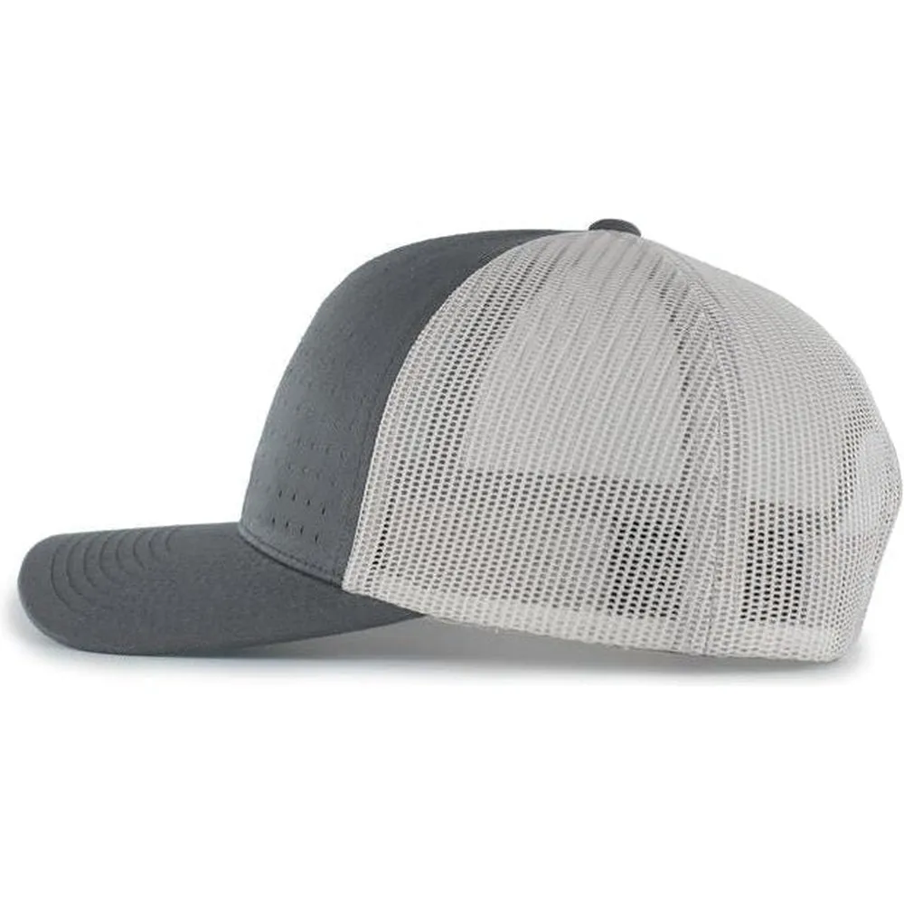 Pacific Headwear Perforated 5-Panel Trucker Snapback Cap