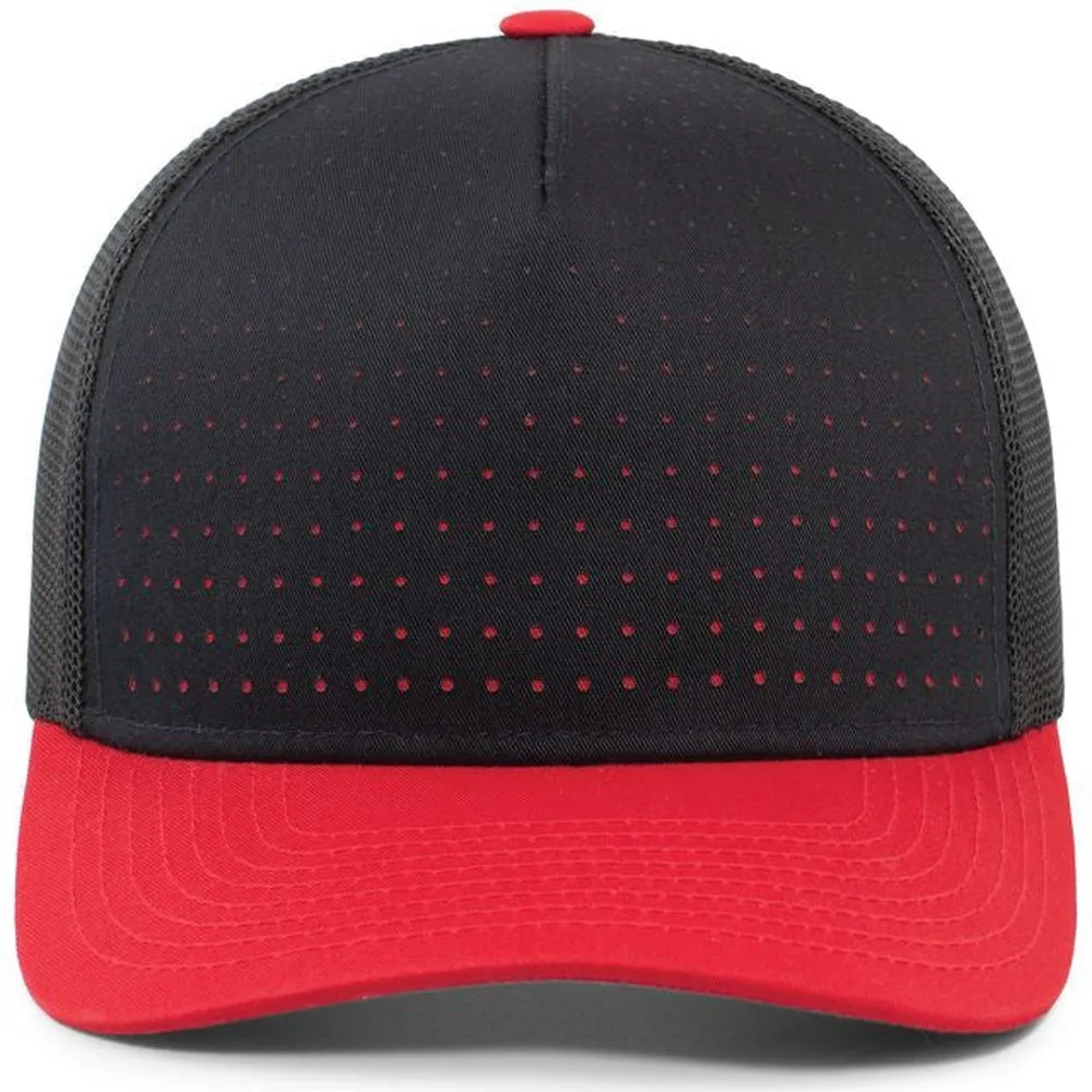 Pacific Headwear Perforated 5-Panel Trucker Snapback Cap