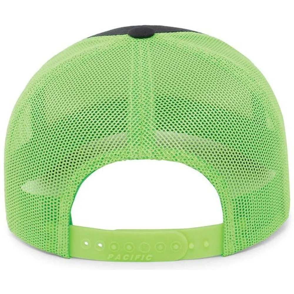 Pacific Headwear Perforated 5-Panel Trucker Snapback Cap