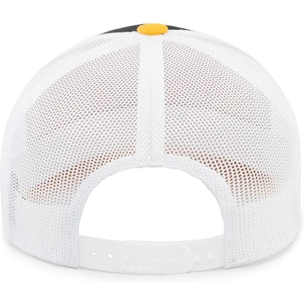 Pacific Headwear Perforated 5-Panel Trucker Snapback Cap