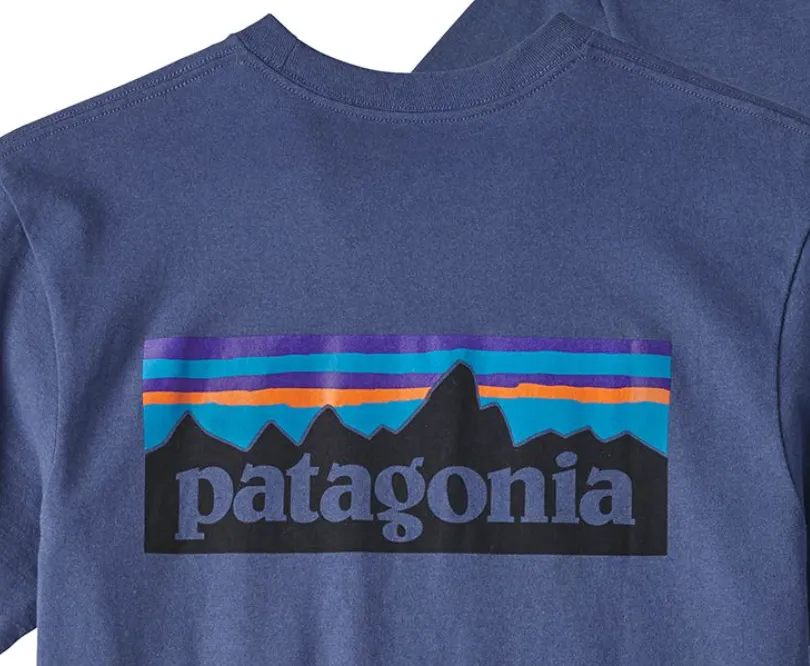 Patagonia Men's P-6 Logo Responsibili-Tee - Dolomite Blue