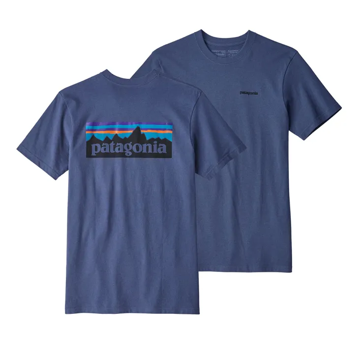 Patagonia Men's P-6 Logo Responsibili-Tee - Dolomite Blue