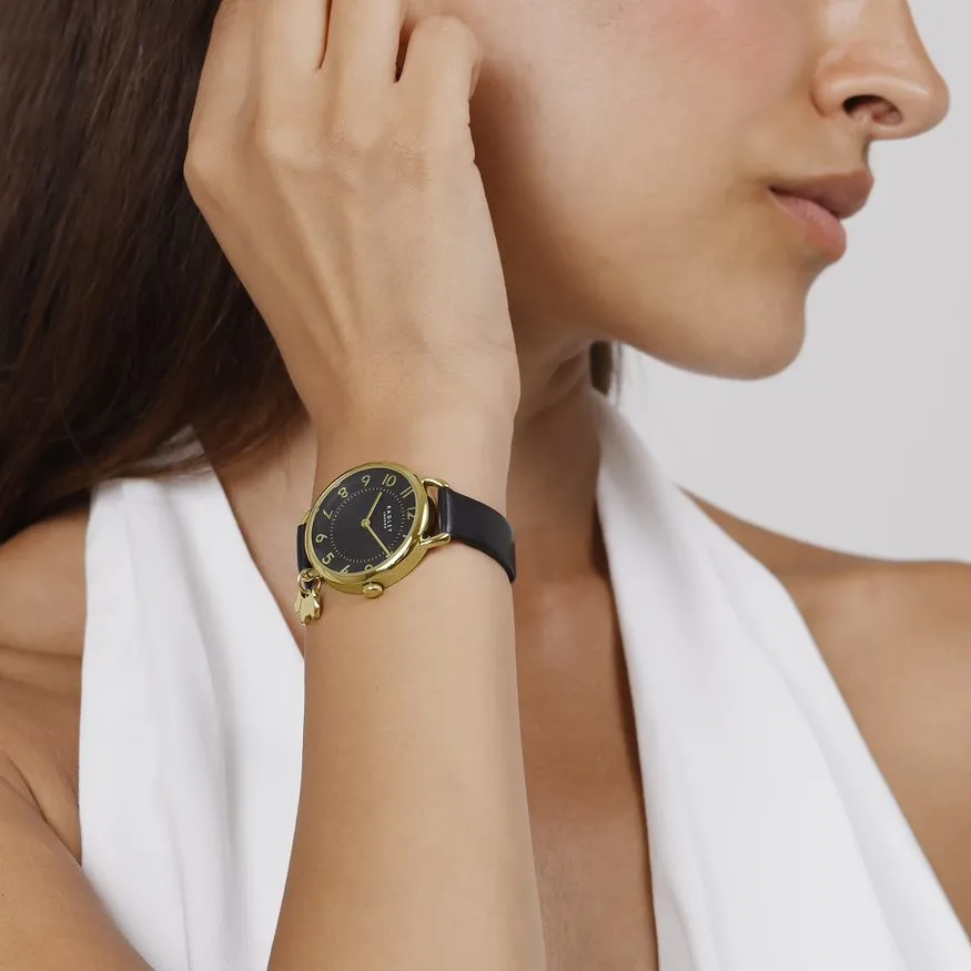 Radley Black Leather Strap Ladies Watch RY21660