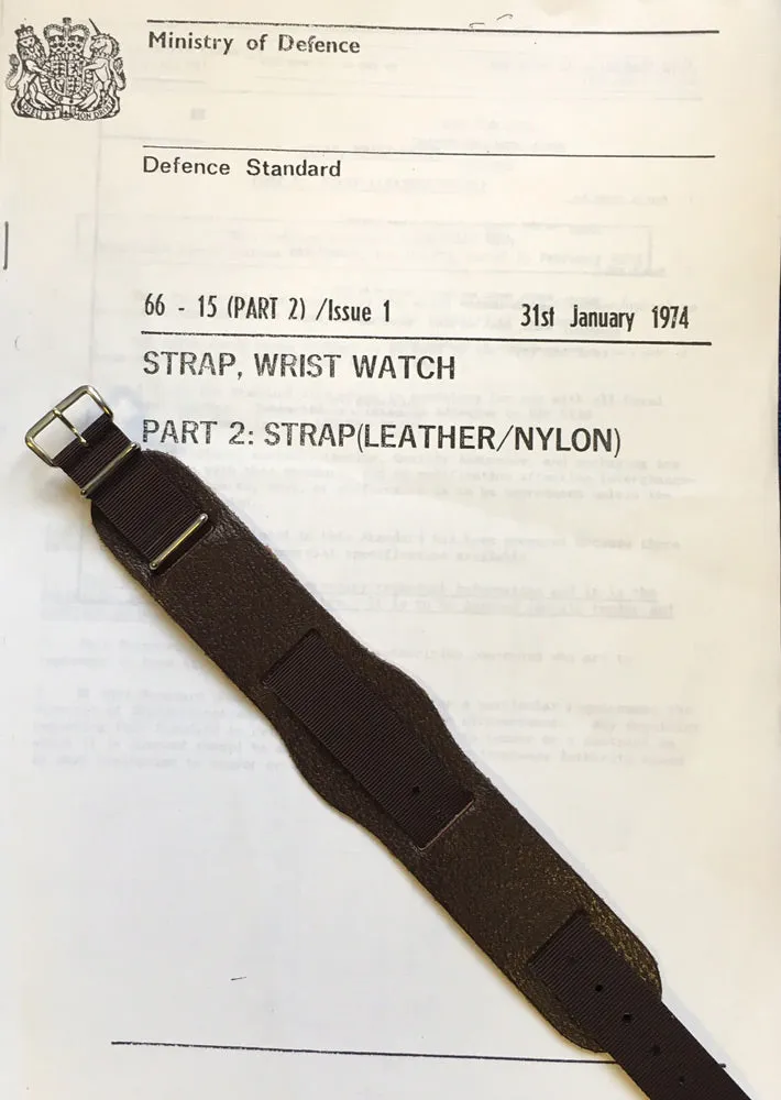 RAF -74 LEATHER / NYLON STRAP 18MM Silvermans
