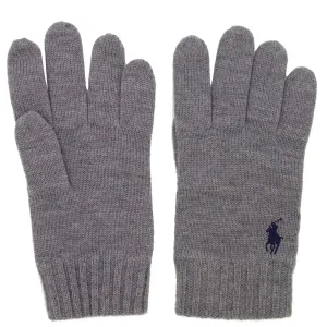 Ralph Lauren Grey Wool Gloves