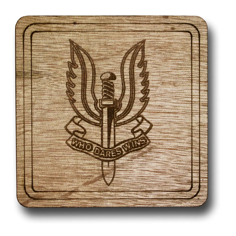 REGIMENT WOODEN COASTER Silvermans