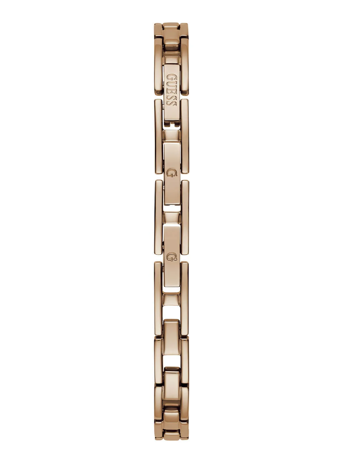 Rose Gold Audrey Glitz Hexagonal Link Watch Guess