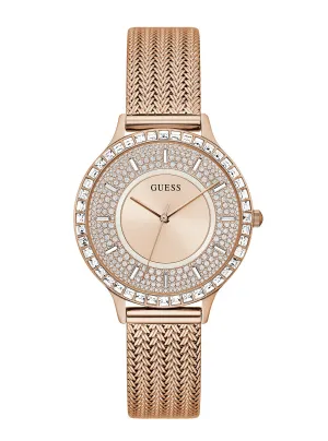 Rose Gold Soiree Mesh Watch Guess