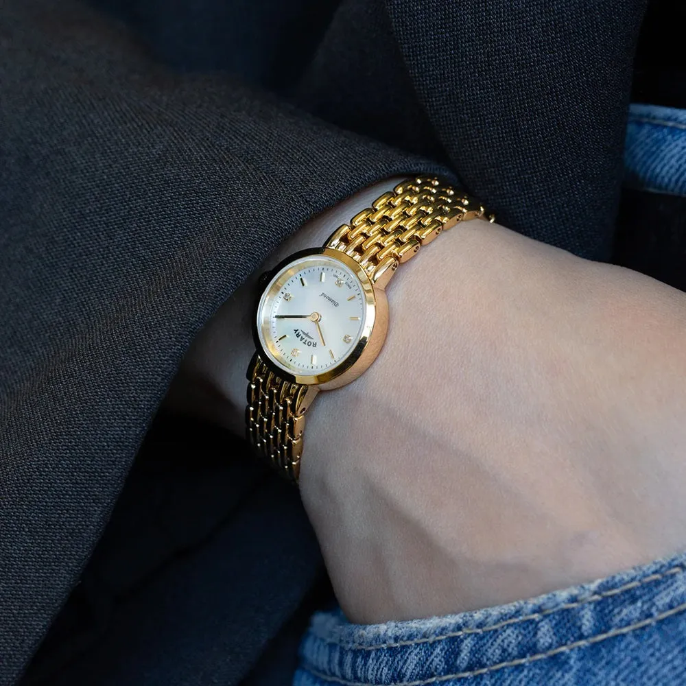 Rotary Traditional Diamond Set Ladies Watch LB00900/41/D