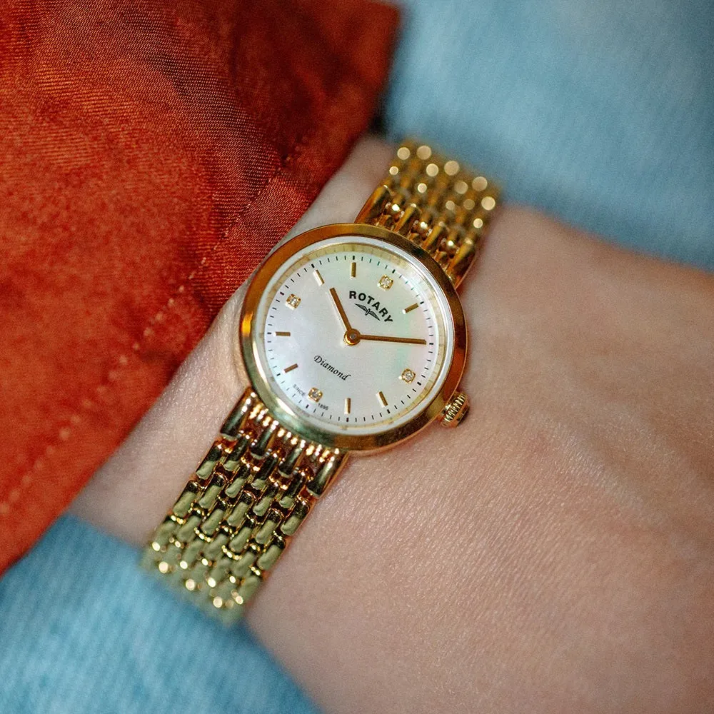 Rotary Traditional Diamond Set Ladies Watch LB00900/41/D