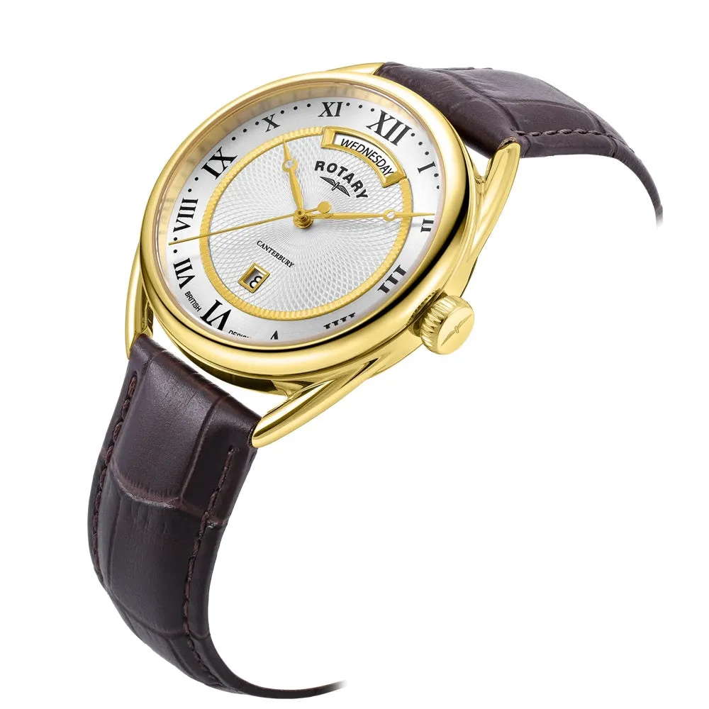 Rotary Traditional Leather Strap Mens Watch GS05533/21
