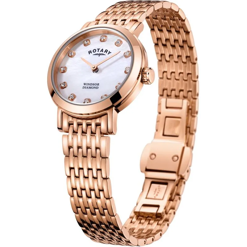 Rotary Windsor Diamond Set Ladies Watch LB05304/41/D