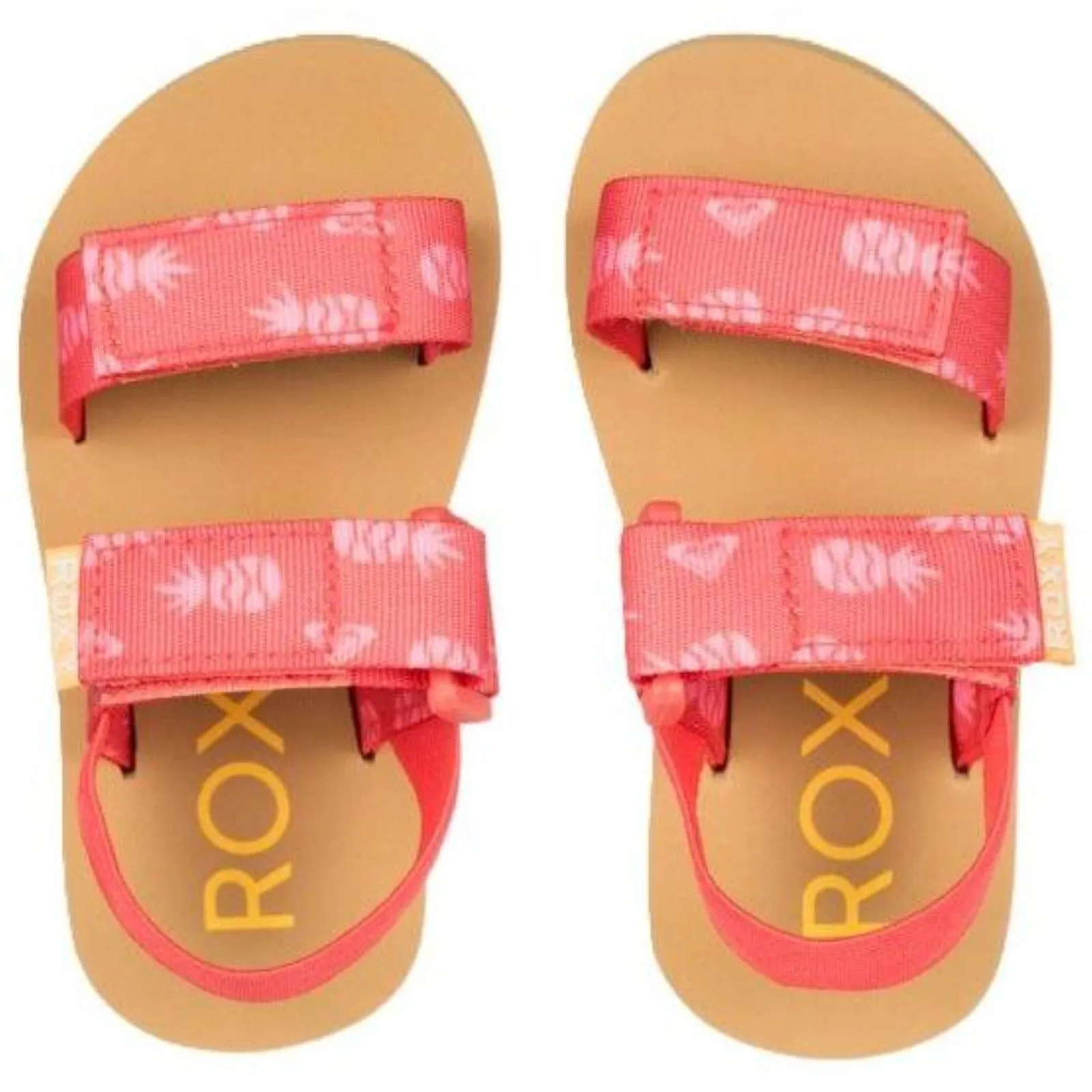 Roxy Infant Kids Cage Strappy Floral Flip Flops Sandals