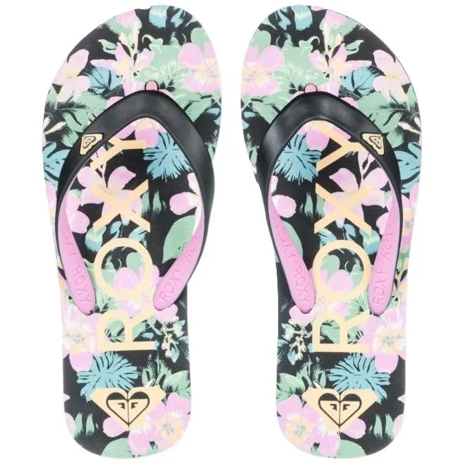 Roxy Kids Tahiti Floral Sandals Flip Flops