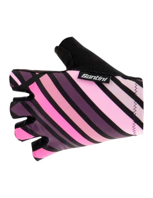 Santini Raggio Unisex Cycling Gloves (Vineyard)