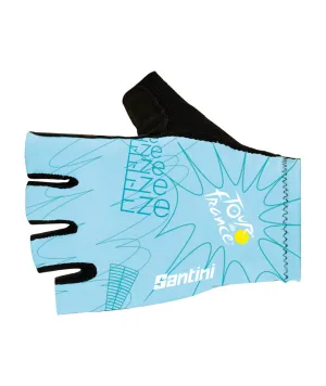 Santini Tour De France Nice Unisex Cycling Gloves (Print)