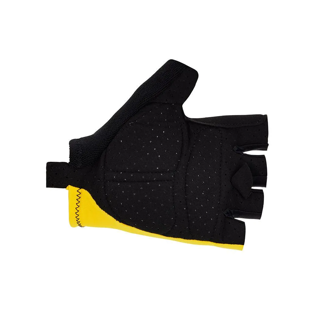 Santini Tour De France Overall Leader Unisex Cycling Gloves (Yellow)