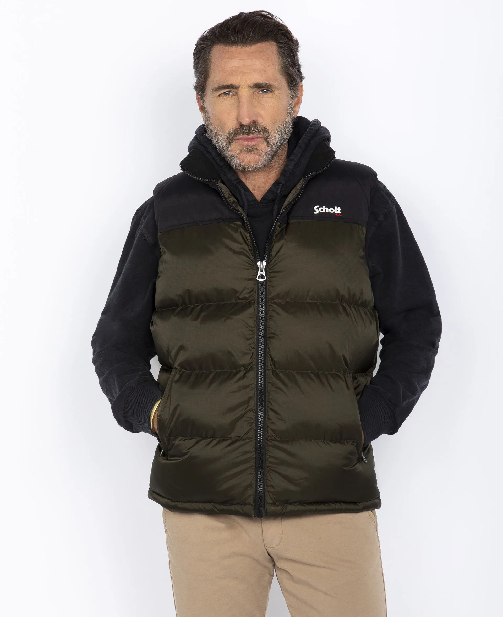 SCHOTT UTAHV SLEEVELESS PUFFER JACKET Silvermans