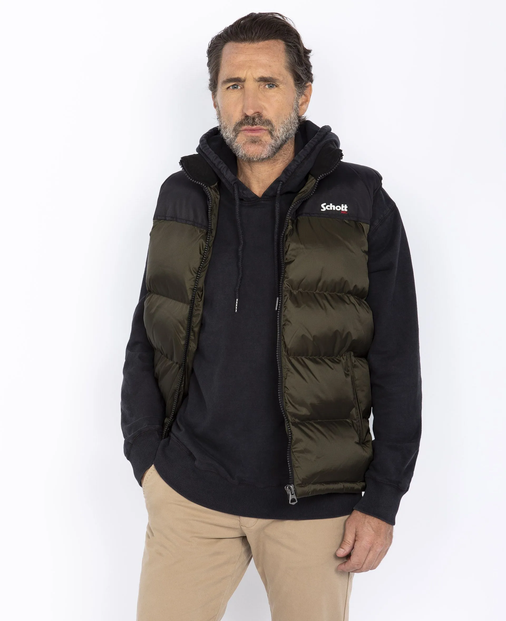 SCHOTT UTAHV SLEEVELESS PUFFER JACKET Silvermans