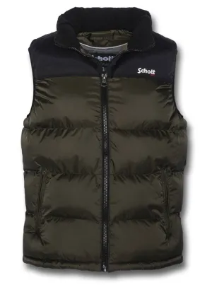 SCHOTT UTAHV SLEEVELESS PUFFER JACKET Silvermans