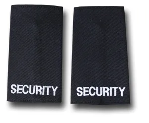SECURITY BLACK EPAULETTES Silvermans