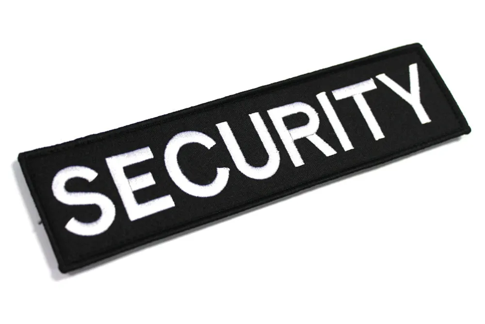 SECURITY LARGE VELCRO BADGE / PATCH Silvermans