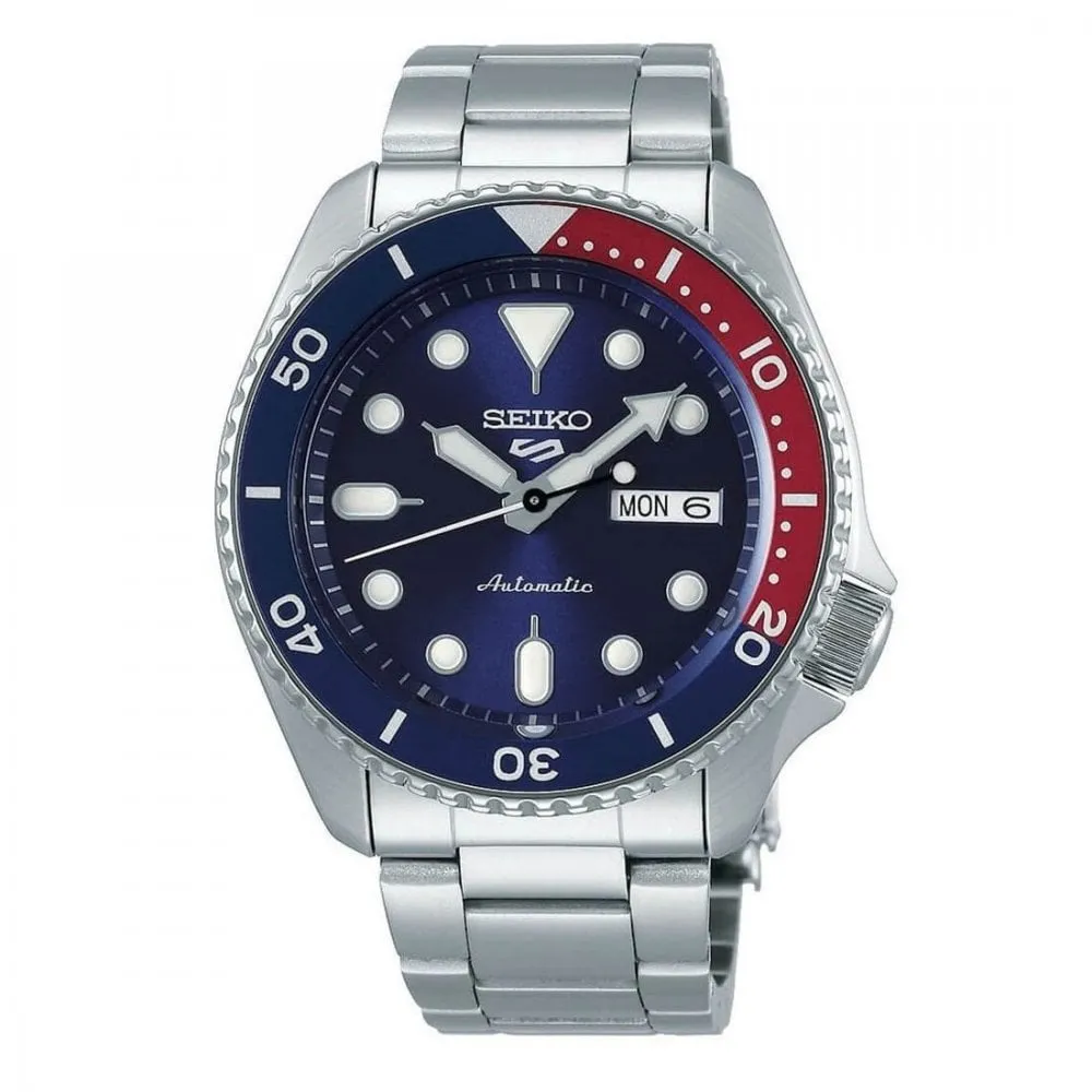 Seiko 5 Automatic Pepsi Dial Mens Watch SRPD53K1
