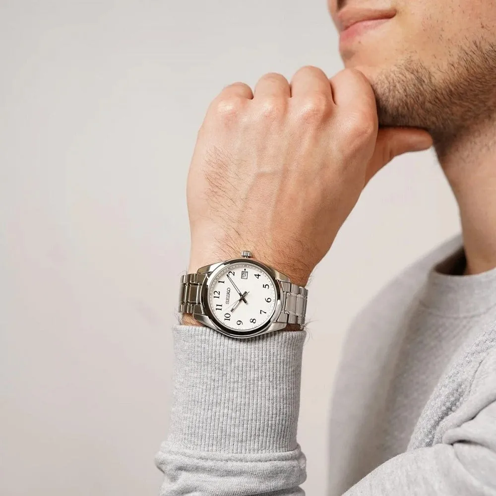 Seiko Classic Stainless Steel Mens Watch SUR459P1
