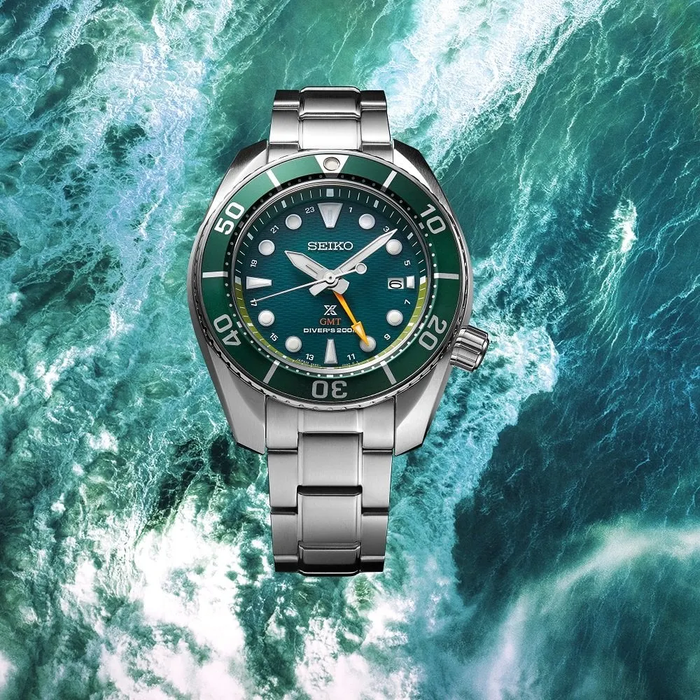 Seiko Hulk Prospex Seascape Sumo Solar GMT Mens Divers Watch SFK003J1