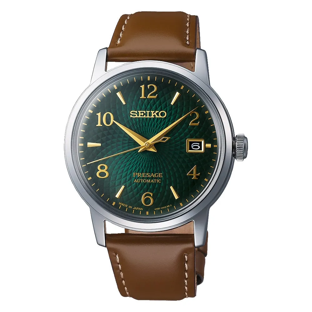 Seiko Presage Cocktail Green Automatic Date Men's Watch SRPE45J1