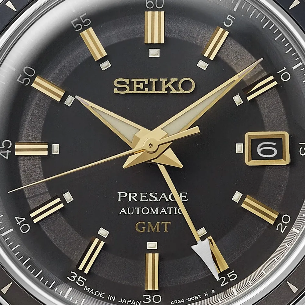 Seiko Watch Presage Fume Style 60's Road Trip GMT Automatic SSK013J1