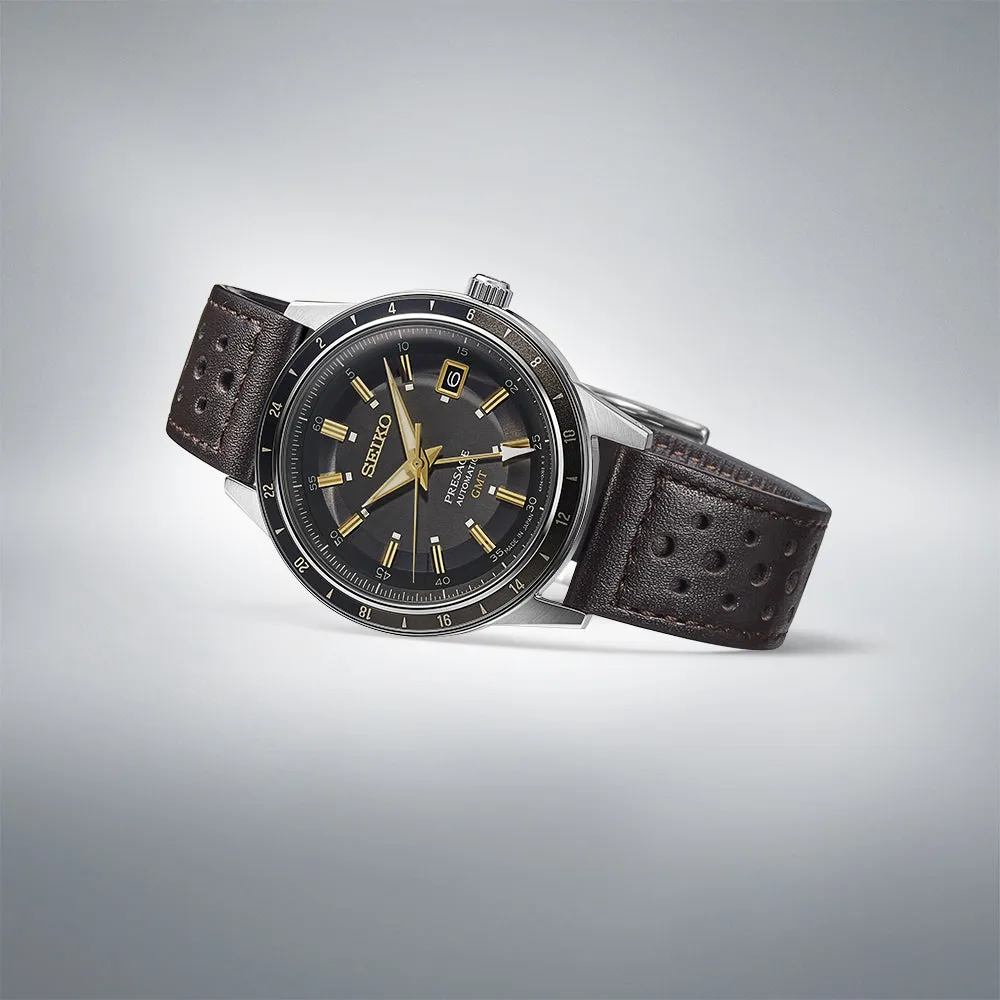 Seiko Watch Presage Fume Style 60's Road Trip GMT Automatic SSK013J1