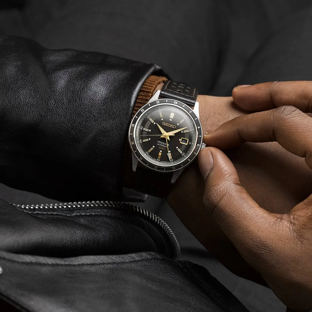 Seiko Watch Presage Fume Style 60's Road Trip GMT Automatic SSK013J1