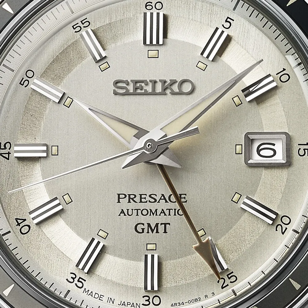 Seiko Watch Presage Stone Style 60's Road Trip GMT Automatic SSK011J1