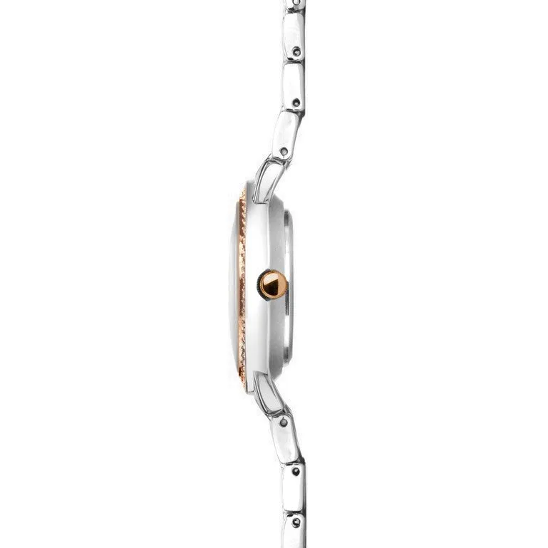 Sekonda Amelia Rose Two Tone Crystal Set Ladies Watch 40493