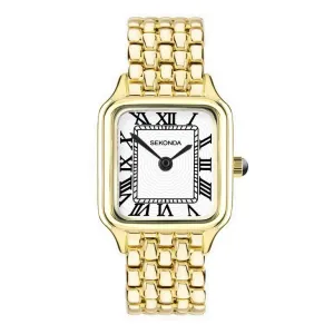 Sekonda Classic Monica Maxi Gold Plated Ladies Watch 40657