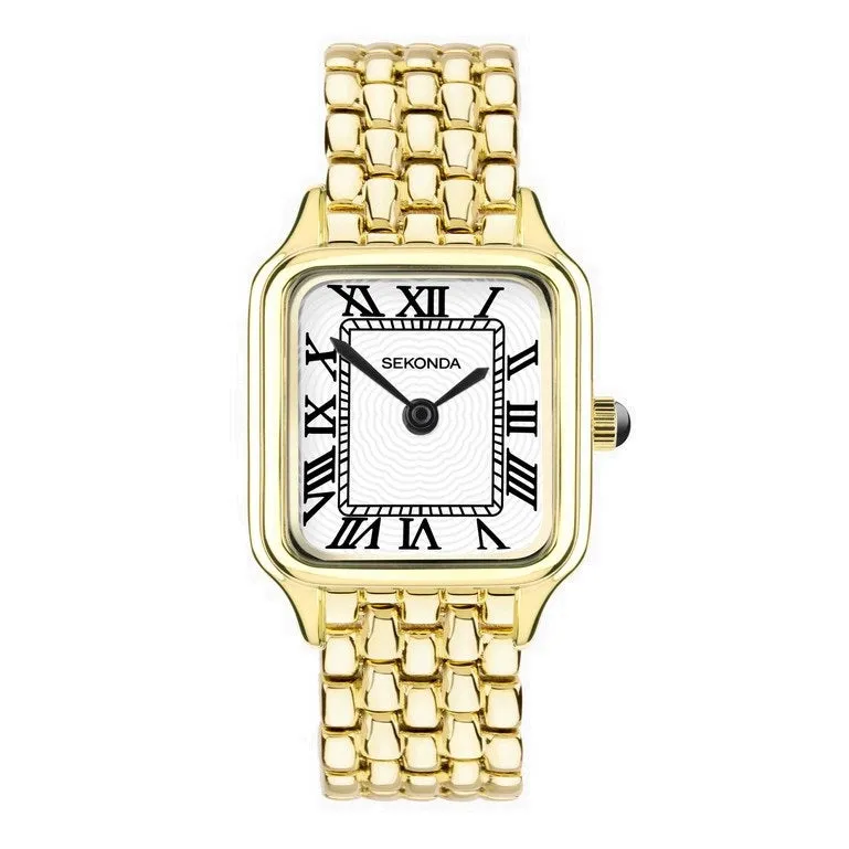 Sekonda Classic Monica Maxi Gold Plated Ladies Watch 40657