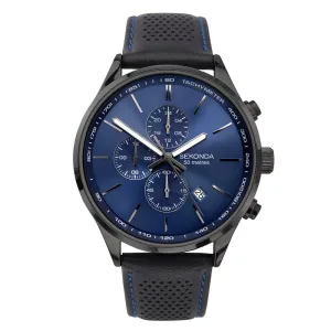 Sekonda Classic Sports Chronograph Mens Watch Blue Dial 1773
