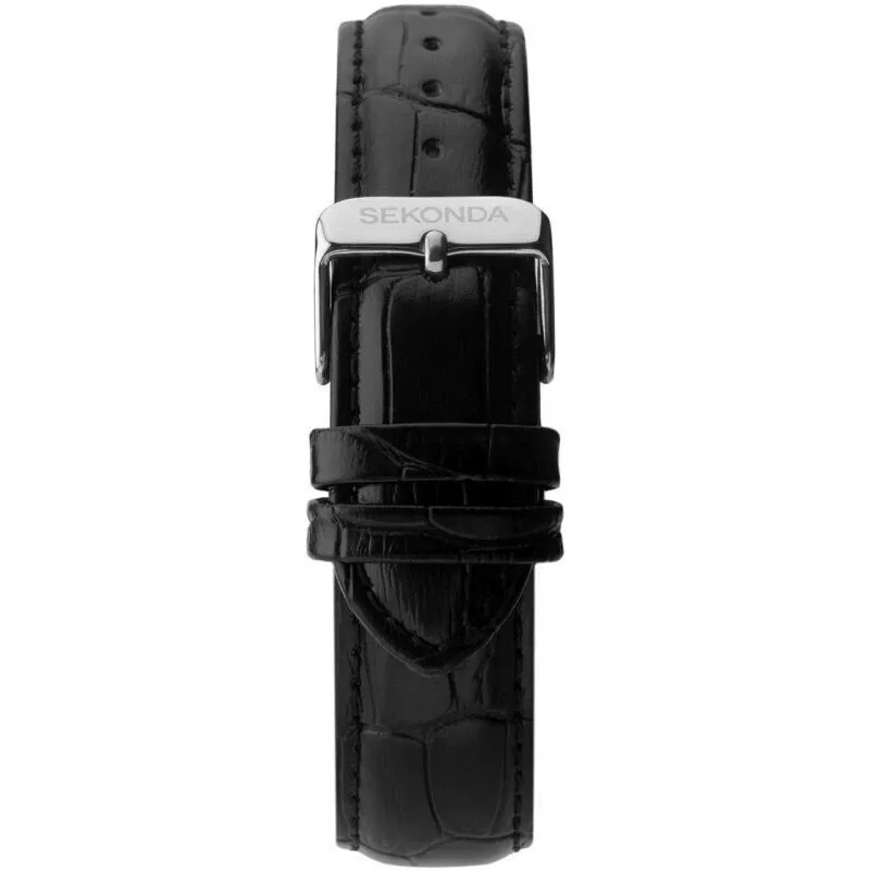 Sekonda Day Date Leather Strap Mens Watch 1705
