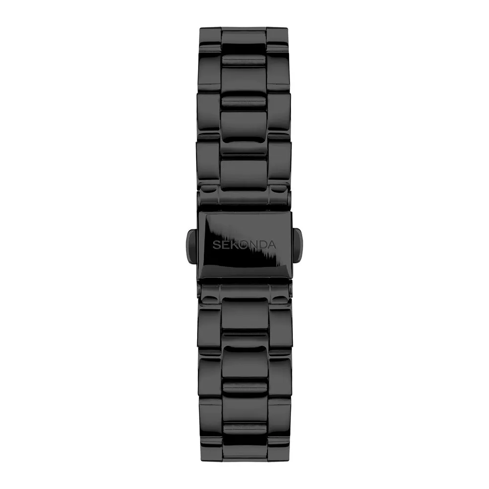 Sekonda Ladies Classic Margot Black IP Watch 40659