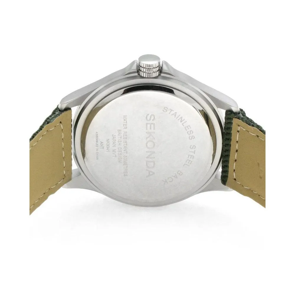 Sekonda Mens Aviator Strap Watch 3341
