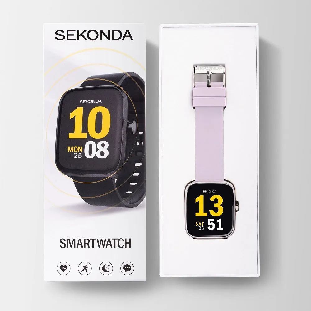 Sekonda Motion Smart Watch Lilac Case Lilac Silicone Strap 30015