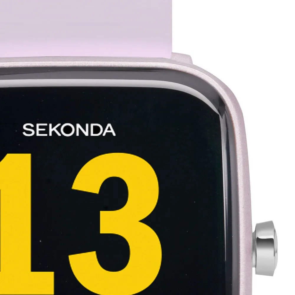 Sekonda Motion Smart Watch Lilac Case Lilac Silicone Strap 30015